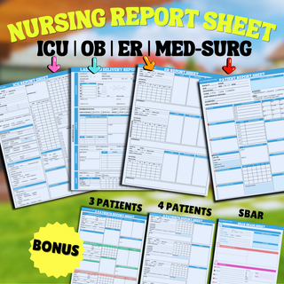 Nursing Report Sheets Bundle [PDF DOWNLOAD]