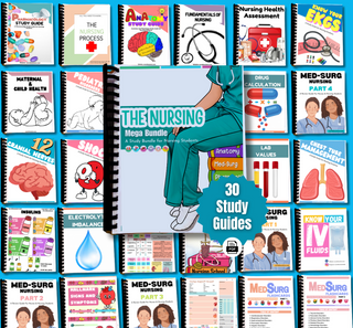 Mega Nursing Bundle-All Study Guides (Digital-PDF Files ONLY)