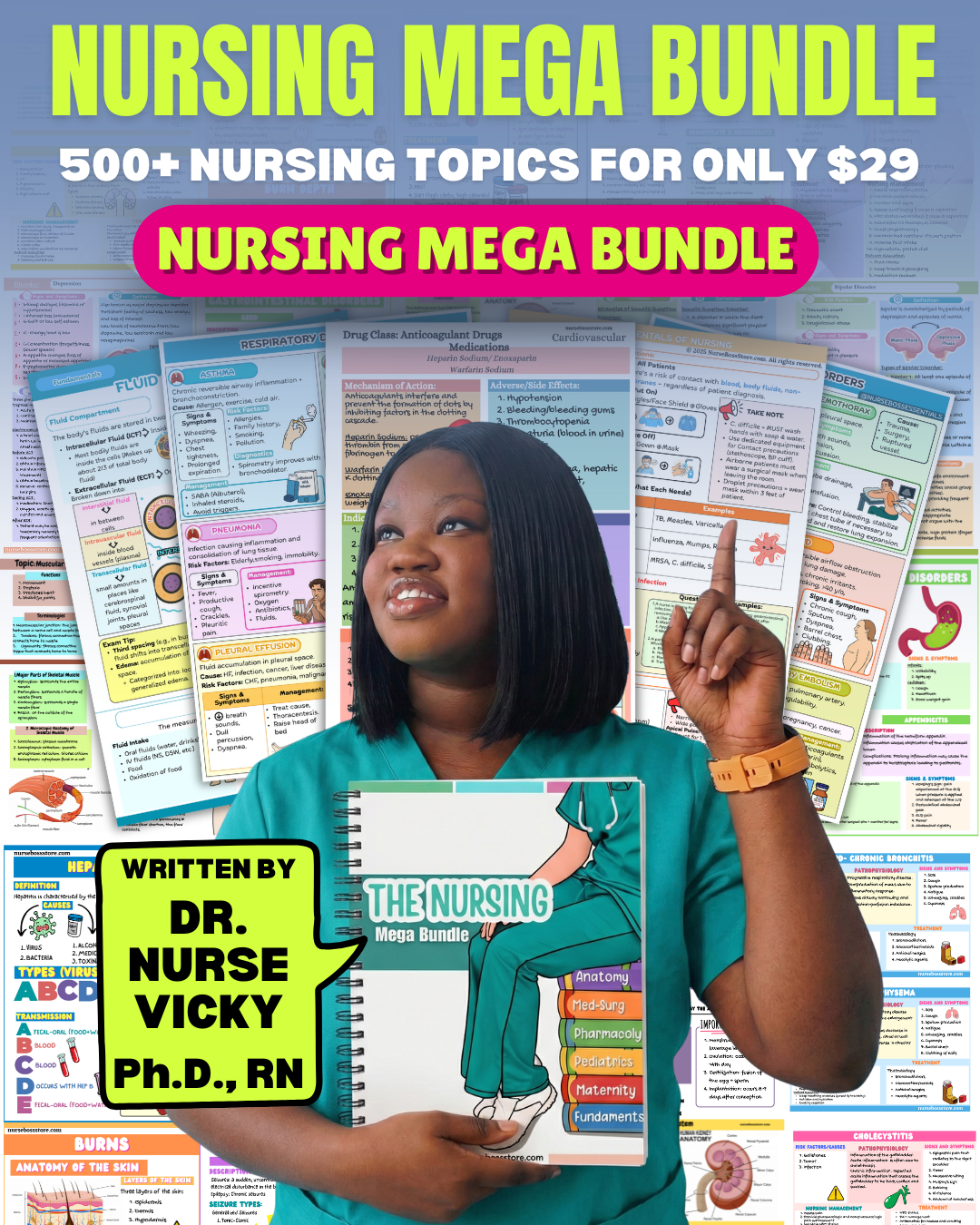 NURSING MEGA BUNDLE (Digital-PDF)