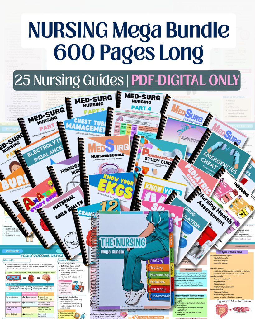 NURSING MEGA BUNDLE (Digital-PDF)