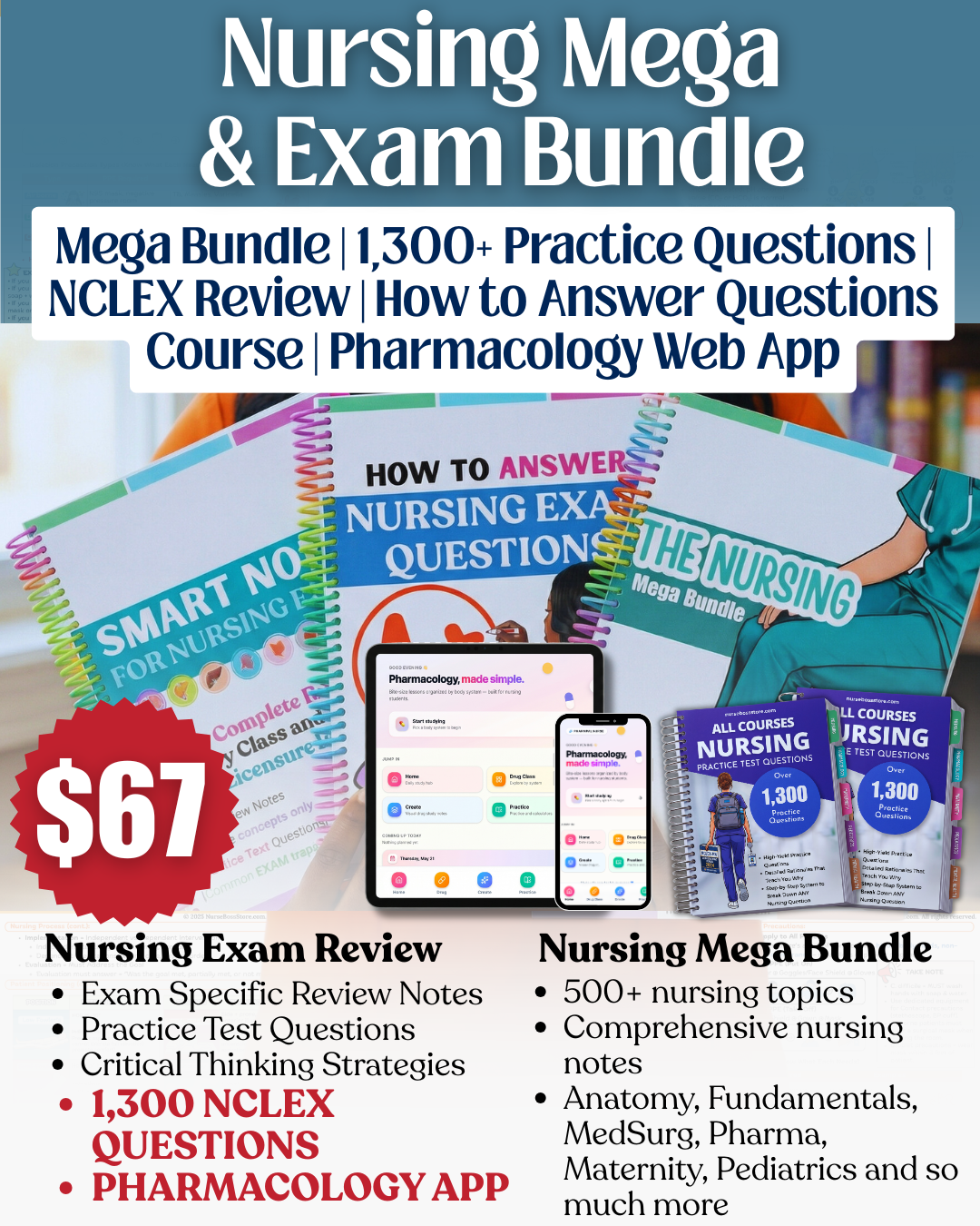 Nursing Mega & Exam Bundle (Digital-PDF)