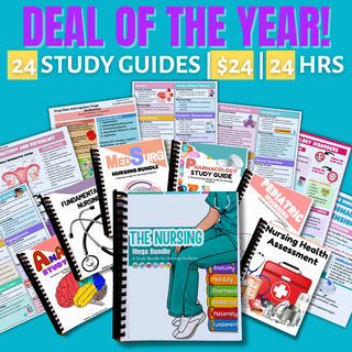 Mega Nursing Bundle-All Study Guides (Digital-PDF Files ONLY)