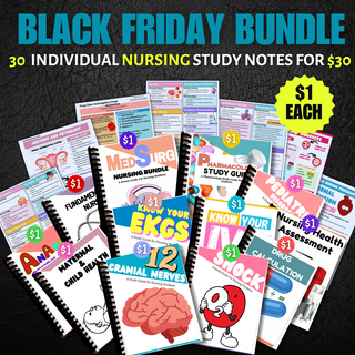 NURSING MEGA BUNDLE-GET ALL NOTES(Digital-PDF Files)