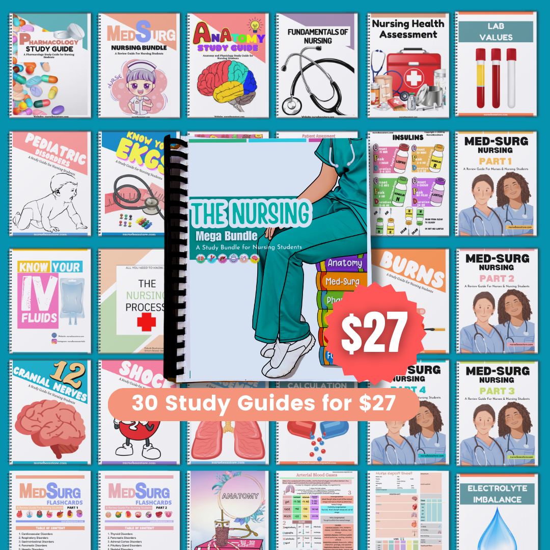 NURSING MEGA BUNDLE-ALL NOTES(Digital-PDF)