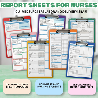 Nursing Report Sheets Bundle [PDF DOWNLOAD]