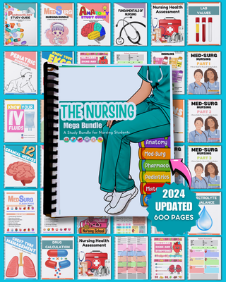 NURSING MEGA BUNDLE-ALL NOTES(Digital-PDF)