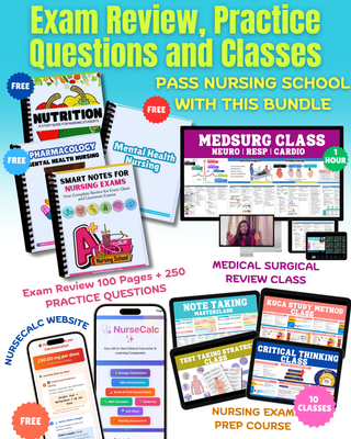 Exam Notes, Practice Questions and Classes [Digital]