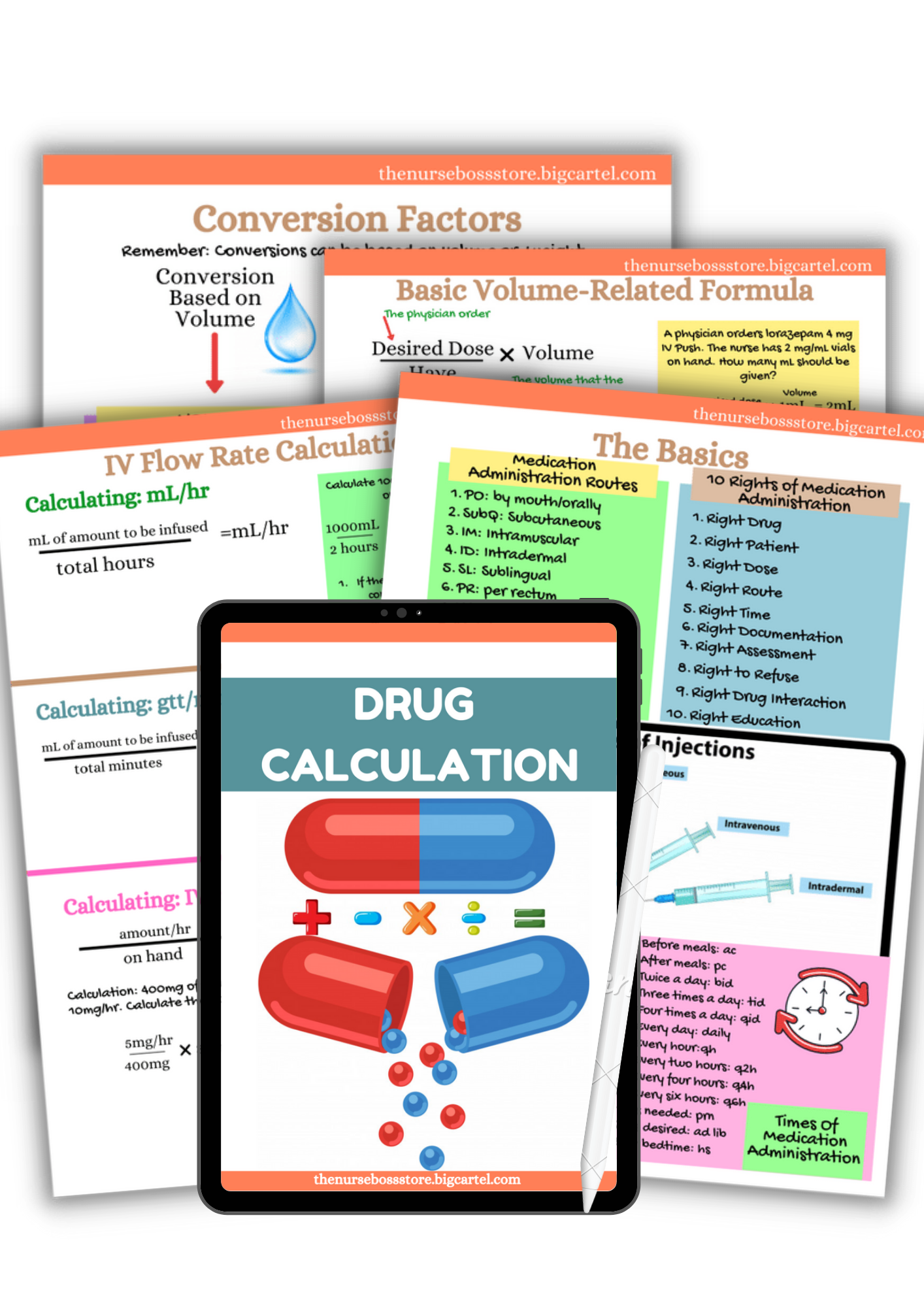 Drug Calculations-Pharmacology (Digital-PDF) – nursebossstore